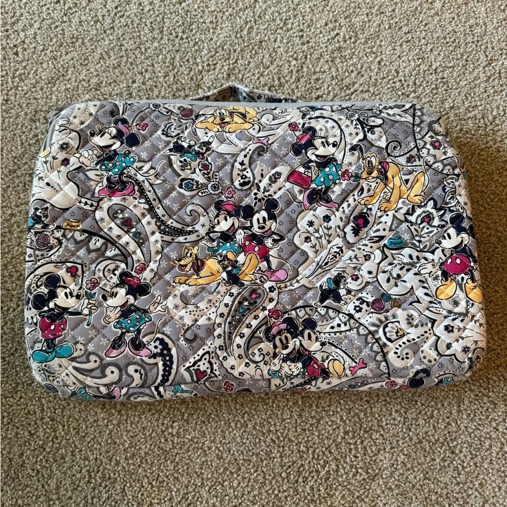 Vera Bradley Darling Mickey Minnie Mouse & Figaro Piccadilly Laptop Handle Bag - Picture 5 of 10